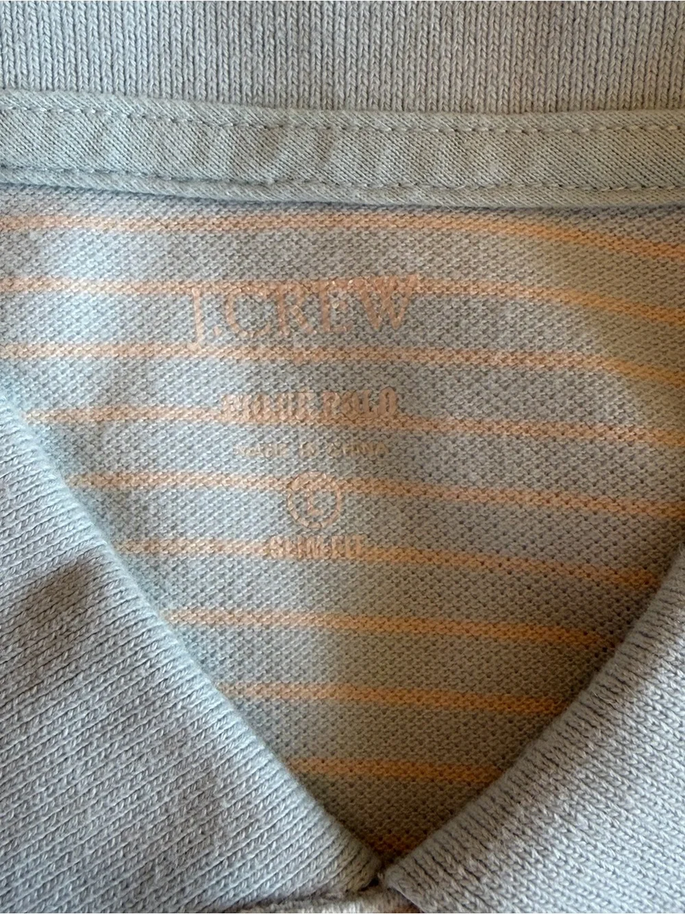 J. Crew Men's Pale Blue Polo Shirt